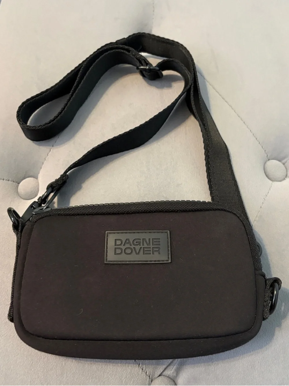 Dagne Dover Mara Neoprene Phone Sling Crossbody Onyx Black
